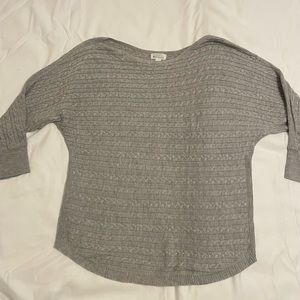 Market and Spruce Dolman style cable knit sweater.
